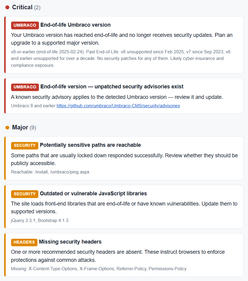 Umbraco Checker Sample