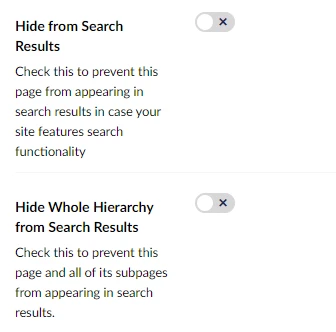 Searchoptions